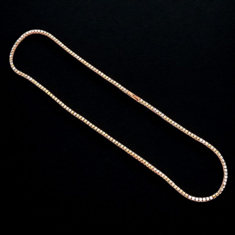 שרשרת טניס- רוז- 3mm